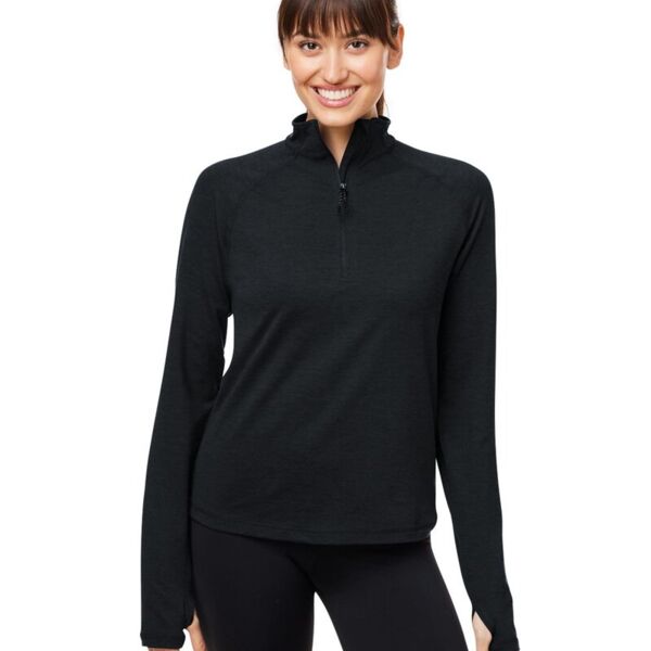Women's Fairway Marbled Jersey Quarter-Zip Pullover Thumbnail