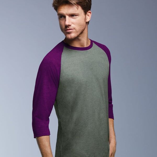 Triblend Raglan Three-Quarter Sleeve T-Shirt Thumbnail