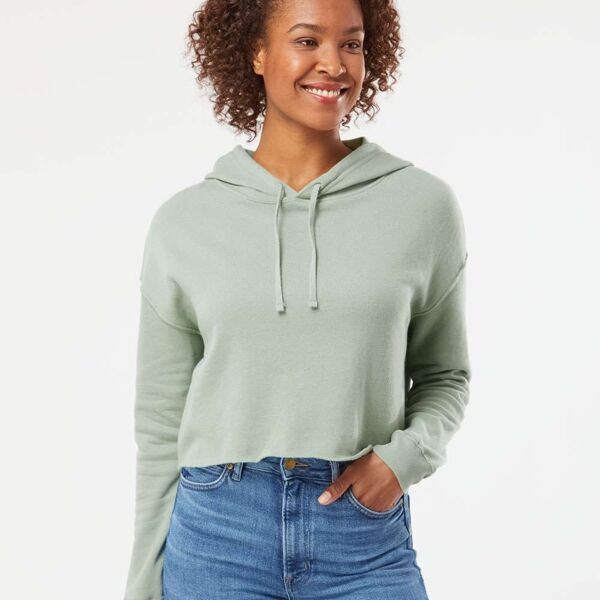 Sew N Stitches - Women’s Lightweight Cropped Hooded Sweatshirt Thumbnail