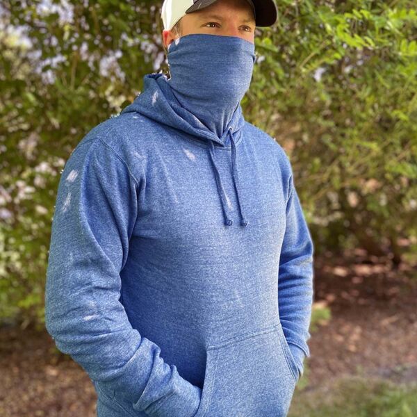 J. America - Gaiter Fleece Hooded Sweatshirt - 8879 Thumbnail