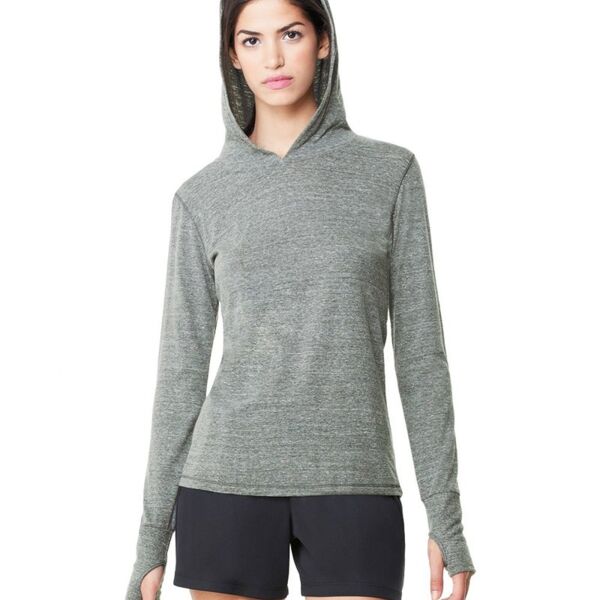 SEW N STITCHES - ALL SPORT - Women's Triblend Long Sleeve Hooded Pullover Thumbnail